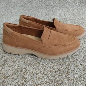 Dr. Scholl's Cognac Slip-On Loafers Comfort Casual Shoes Size 6.5